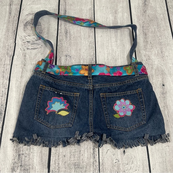 HANDMADE REPURPOSED JEANS PURSE - Picture 2 of 7